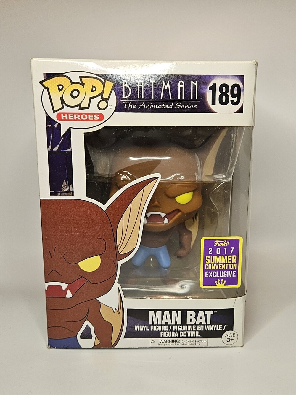 Funko Pop DC Heroes Batman Animated Series Man Bat 189 2017 Summer Con Exclusive